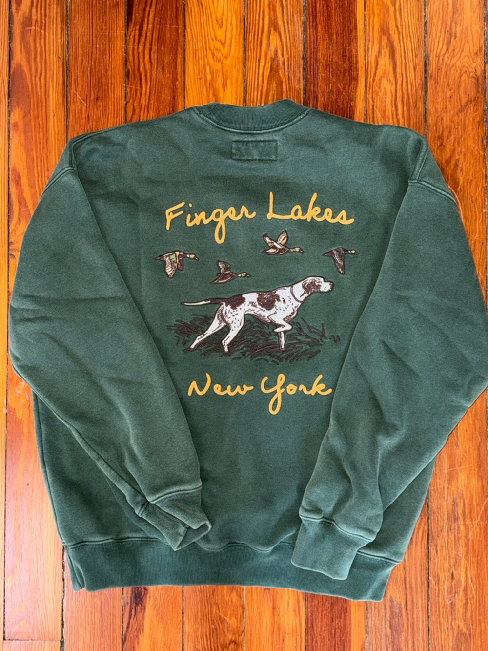 Abercrombie & Fitch Forest Green Crewneck Sweatshirt - Picture 4 of 4